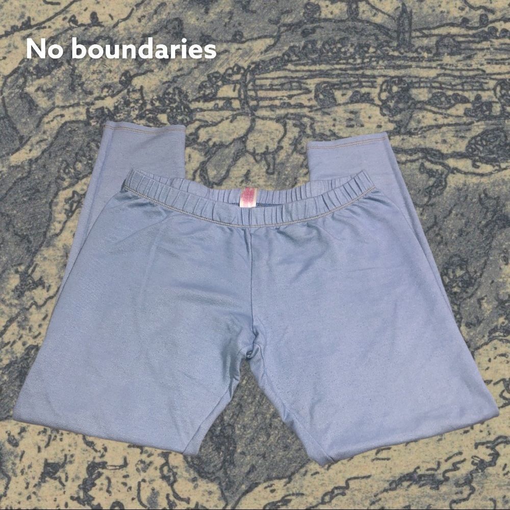 No boundaries stretchy blue leggings